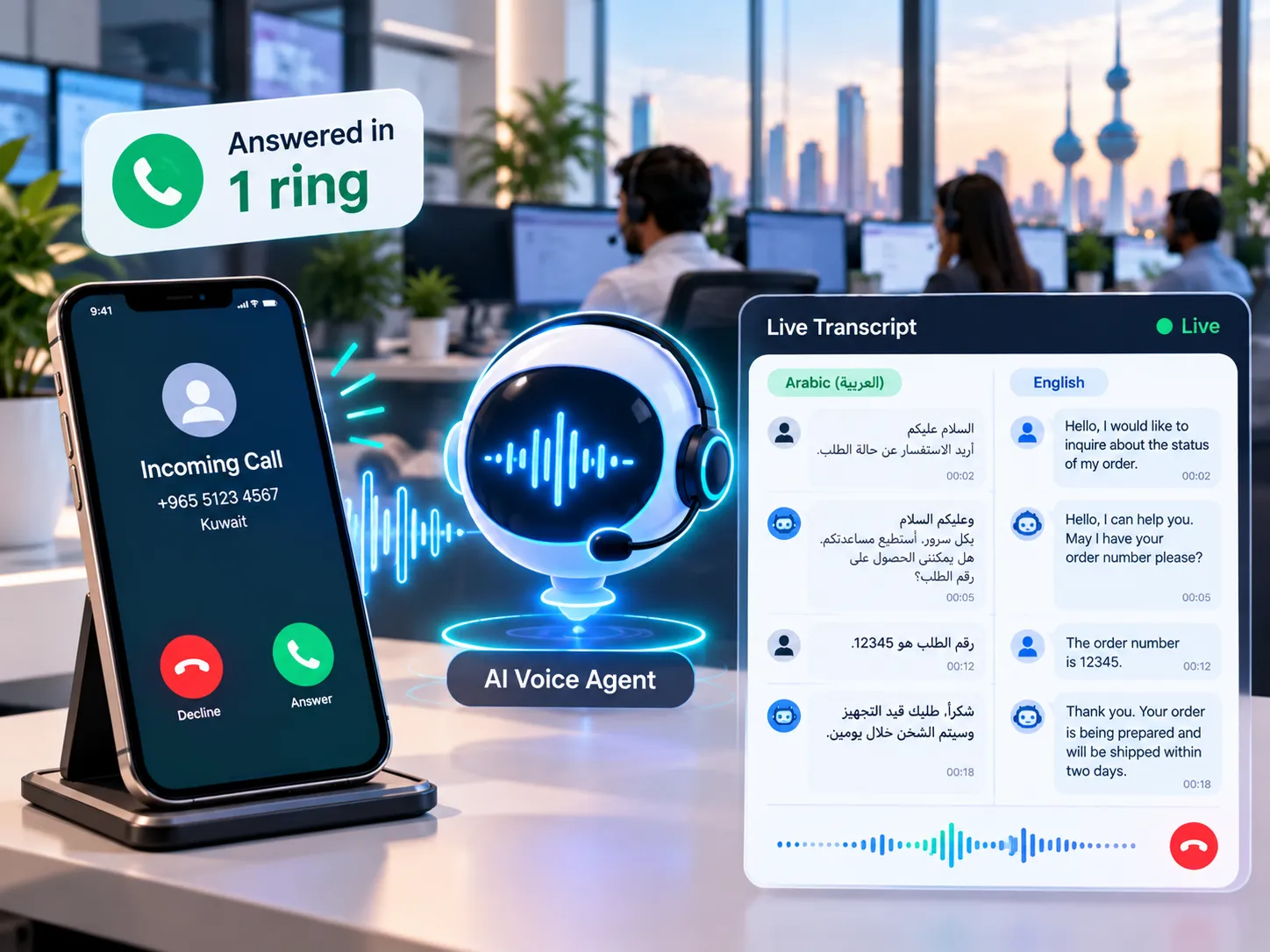 AI voice agent call analytics dashboard by CentrixPlus