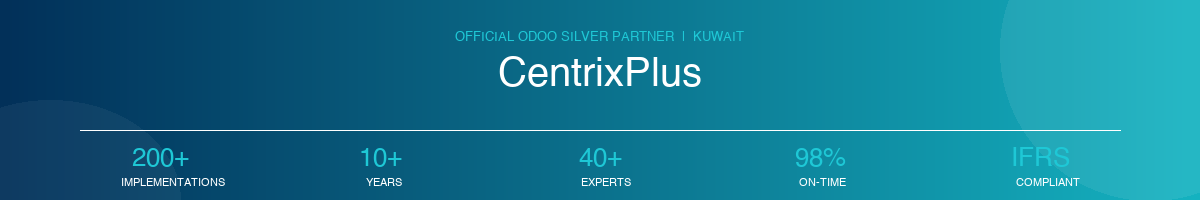 CentrixPlus - Odoo Silver Partner Kuwait - 200+ Implementations Since 2013